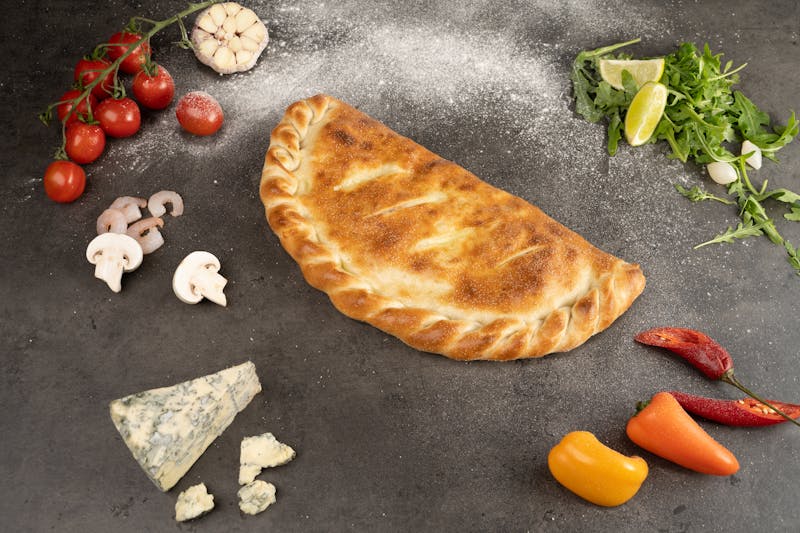 Veggie calzone from Dewey's pizza